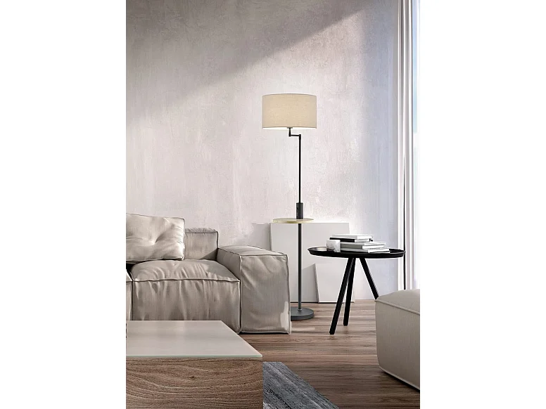 Piantana, metallo, nero opaco, 40x160x40 cm, Claas