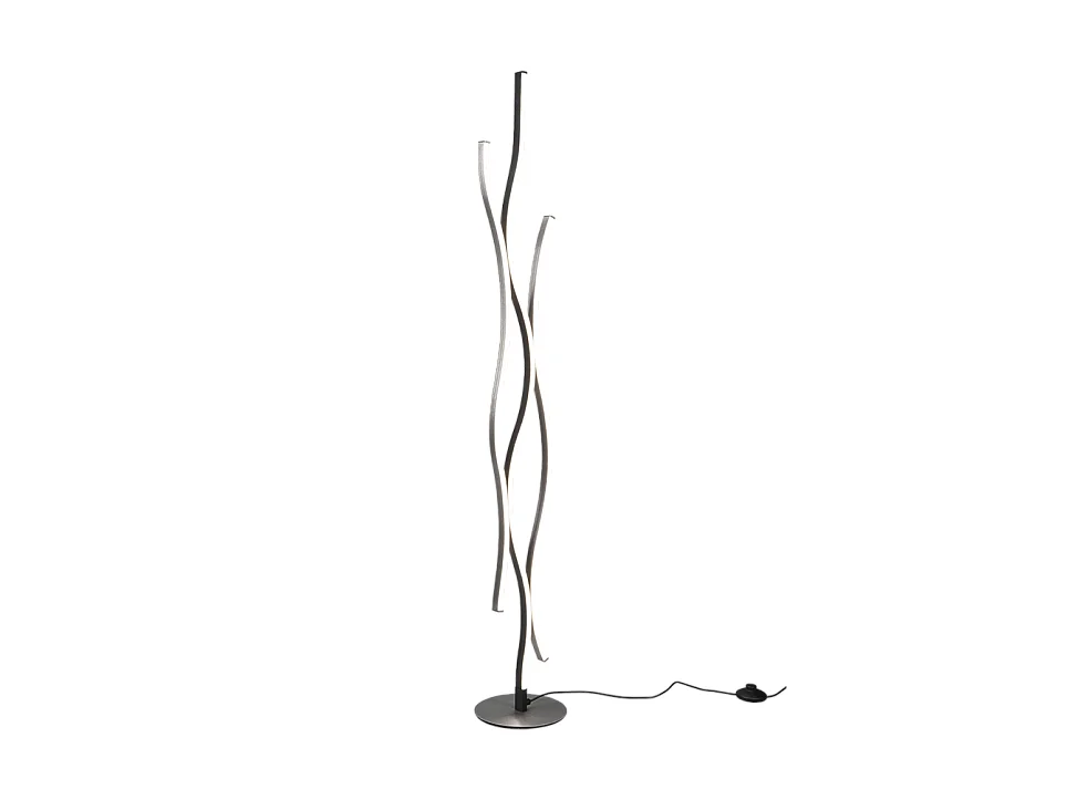 Piantana LED, metallo, alluminio, 20,5x138x20,5 cm, Blaze