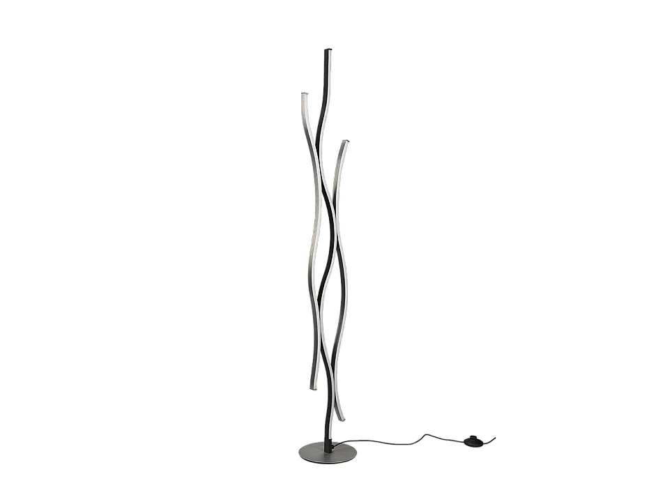 Piantana LED, metallo, alluminio, 20,5x138x20,5 cm, Blaze