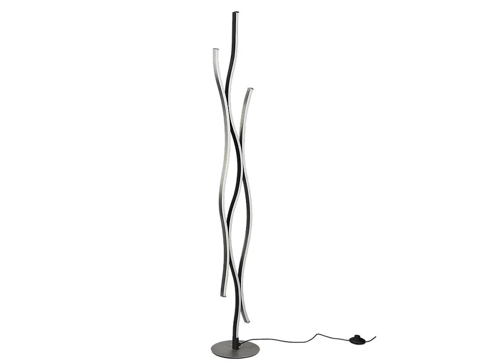 Piantana LED, metallo, alluminio, 20,5x138x20,5 cm, Blaze