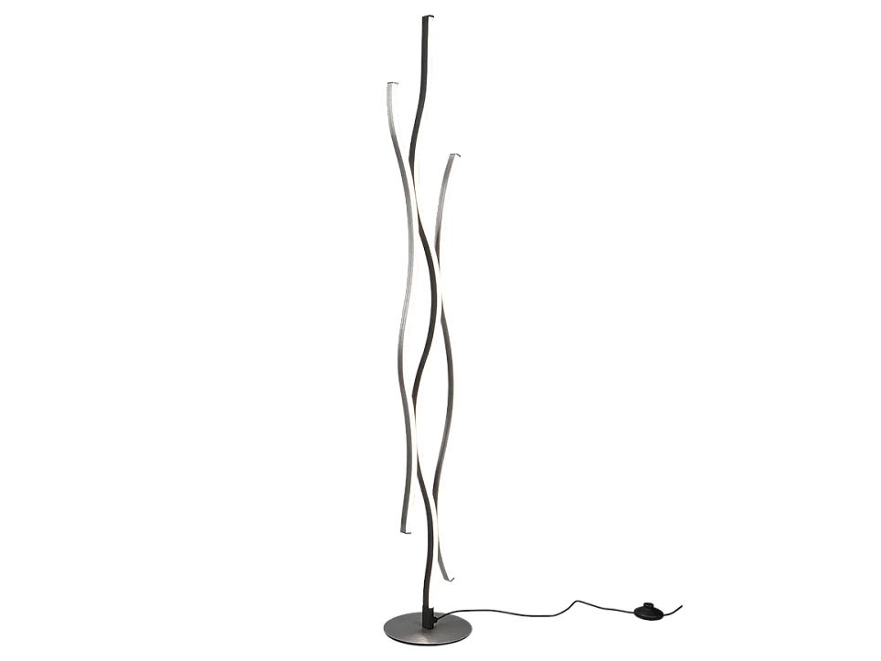 Piantana LED, metallo, alluminio, 20,5x138x20,5 cm, Blaze