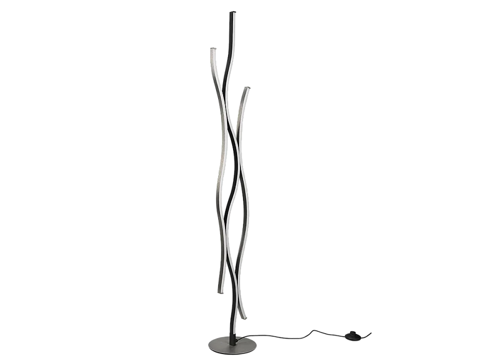 Piantana LED, metallo, alluminio, 20,5x138x20,5 cm, Blaze