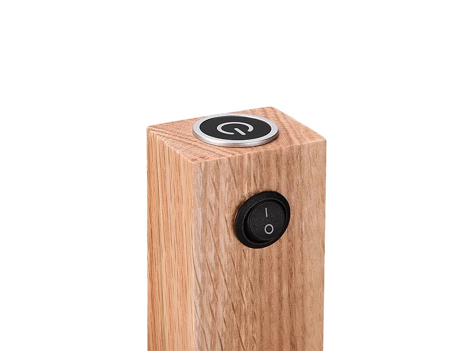 Piantana LED, metallo, nero opaco, 22x130x22 cm, Marley