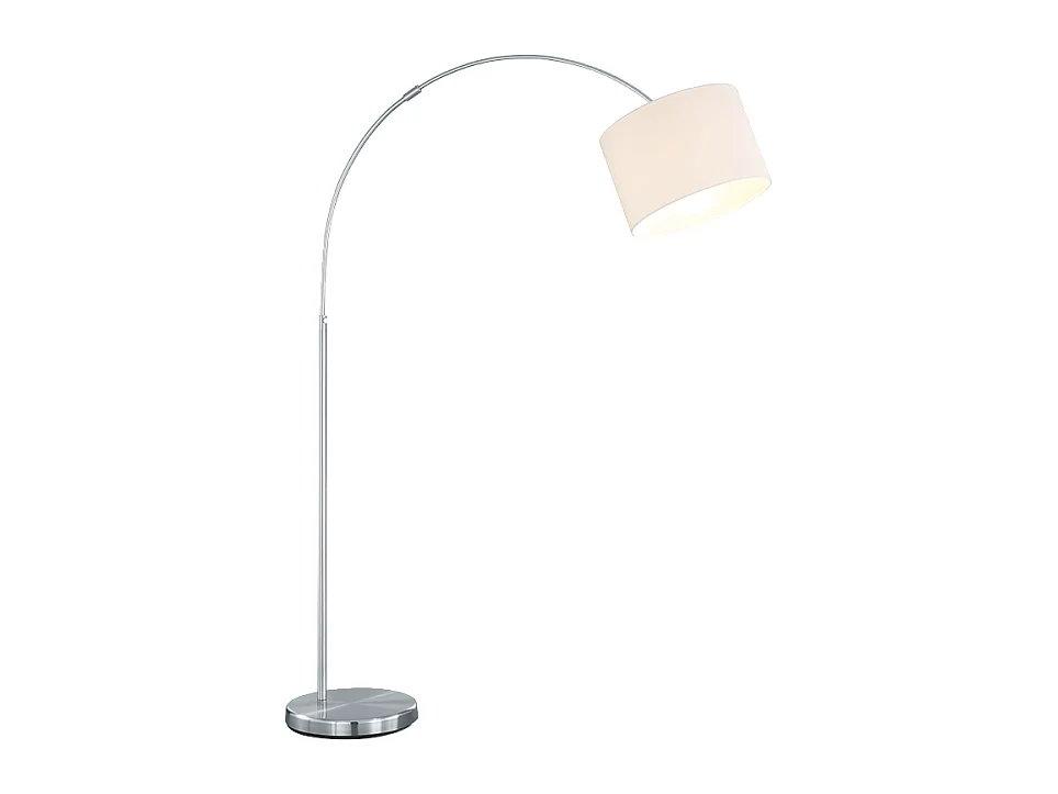 Piantana, metallo, nichel opaco, 30x215x107 cm, Hotel