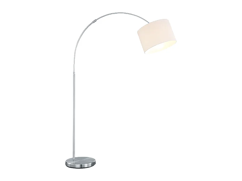 Piantana, metallo, nichel opaco, 30x215x107 cm, Hotel