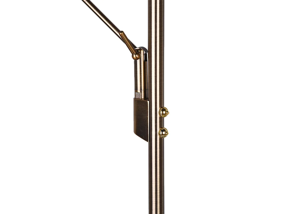 Piantana LED, metallo, ottone invecchiato, 30x180x41,6 cm, Brantford