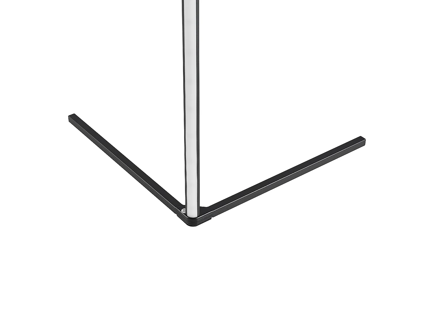 Piantana LED, alluminio, nero, 43x141x43 cm, Level