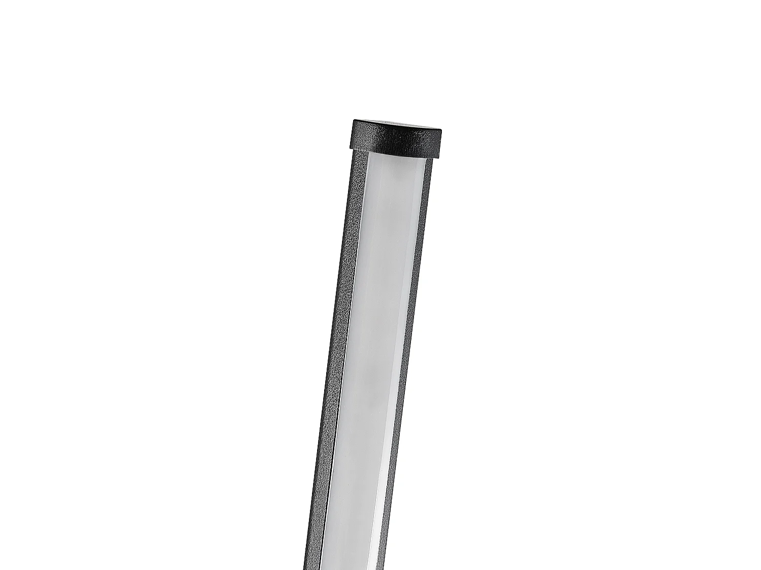 Piantana LED, alluminio, nero, 43x141x43 cm, Level
