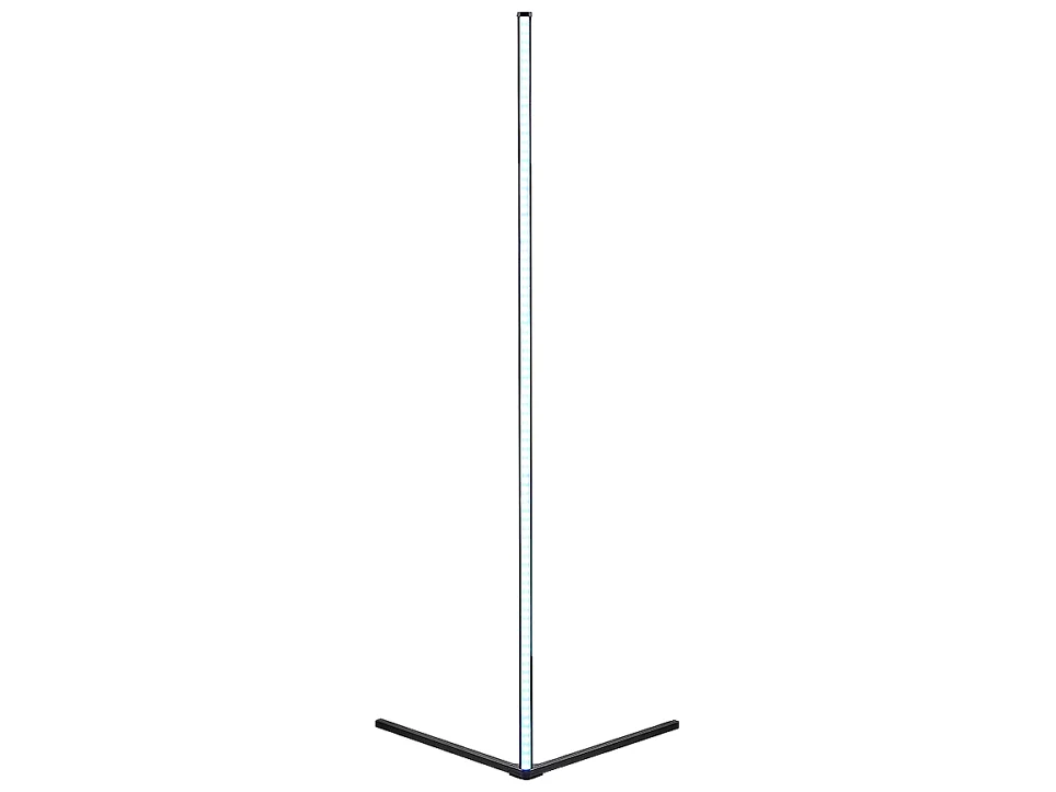 Piantana LED, alluminio, nero, 43x141x43 cm, Level