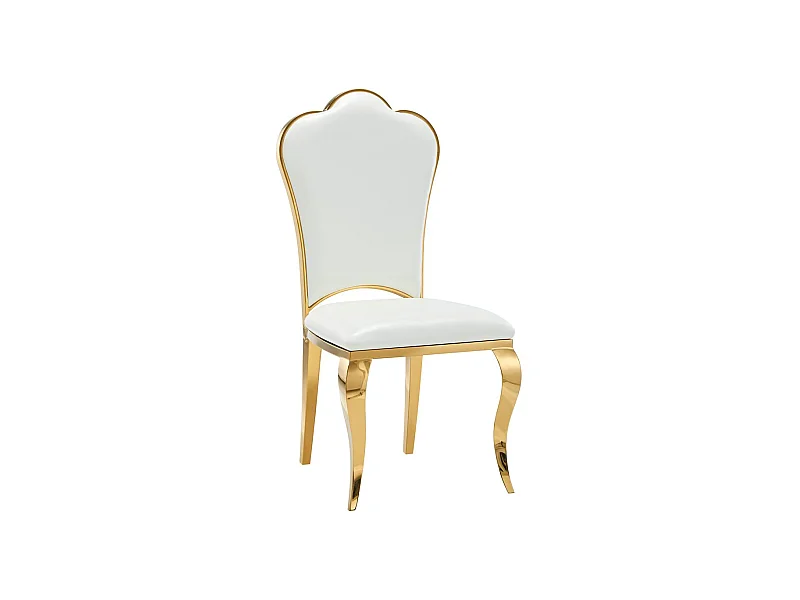Lot de Chaises Prestige gold simili cuir - SAKURA