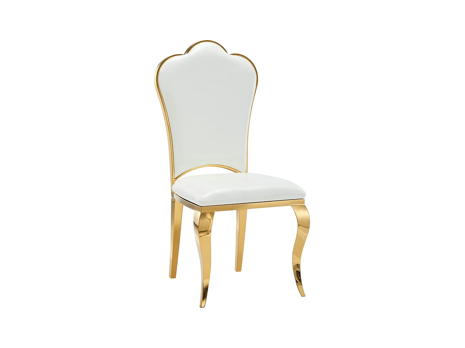 Lot de Chaises Prestige gold simili cuir - SAKURA