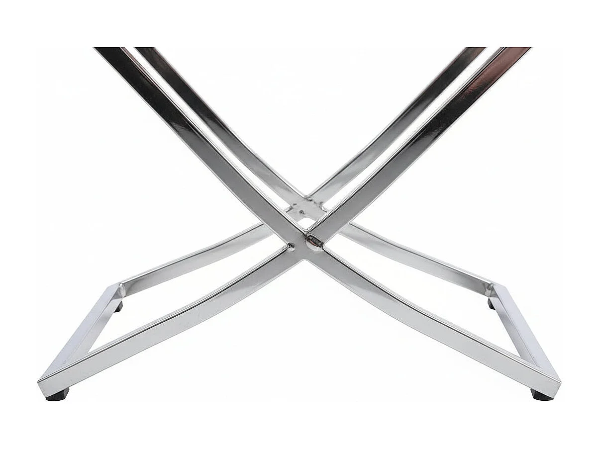 Lot 2 Chaises Salle à Manger Gabrielle Capitonnées Velours Rose Pieds Chrome 59x52x95cm