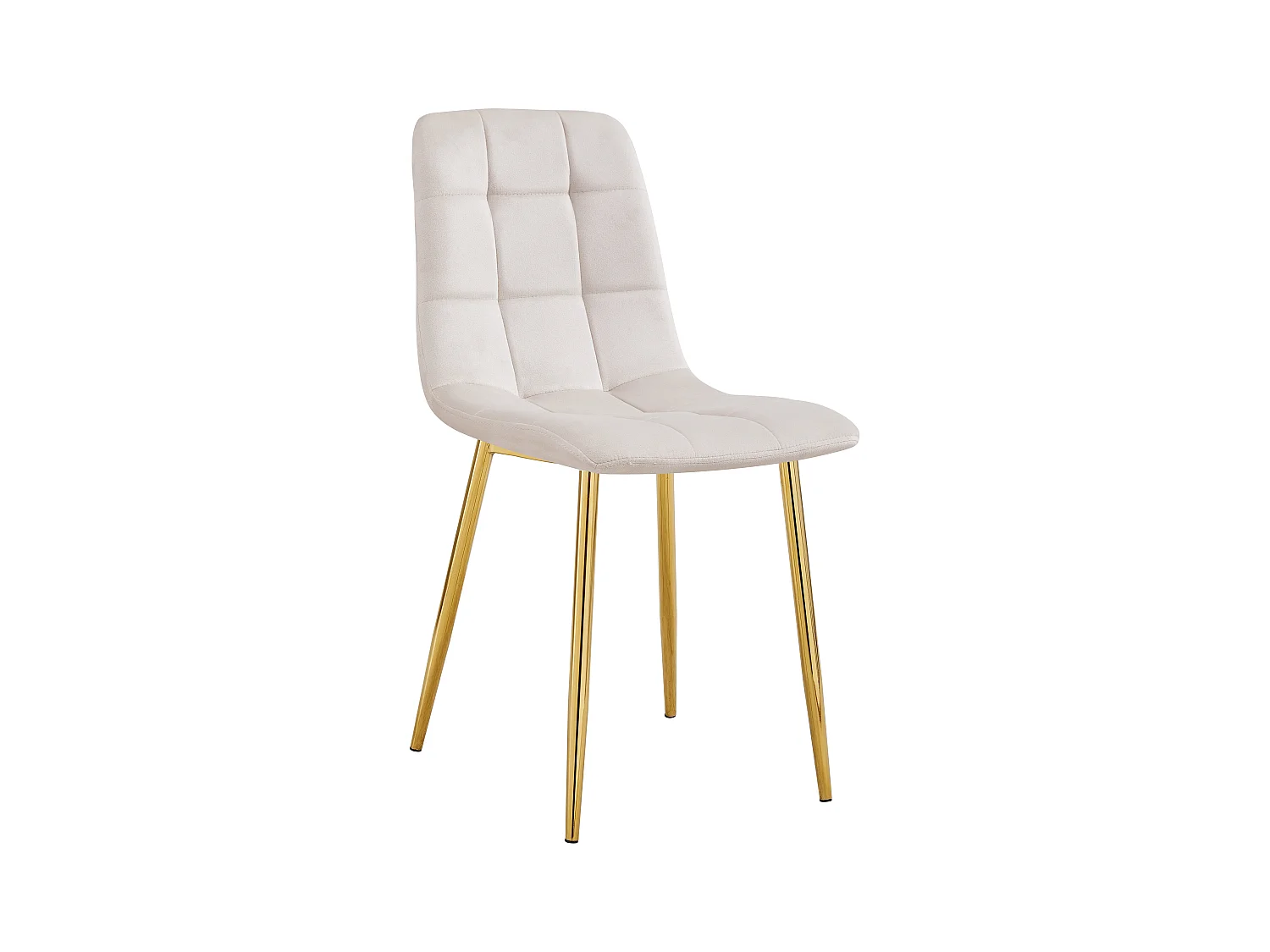 Lot de chaises ELISA Velours & Pieds Gold 42x55x87 cm