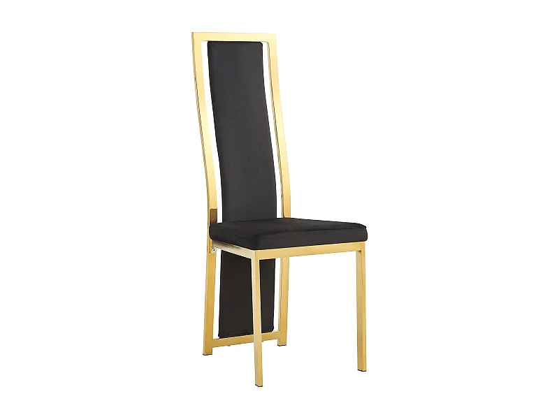 Lot de chaises Dana simili cuir contour Gold