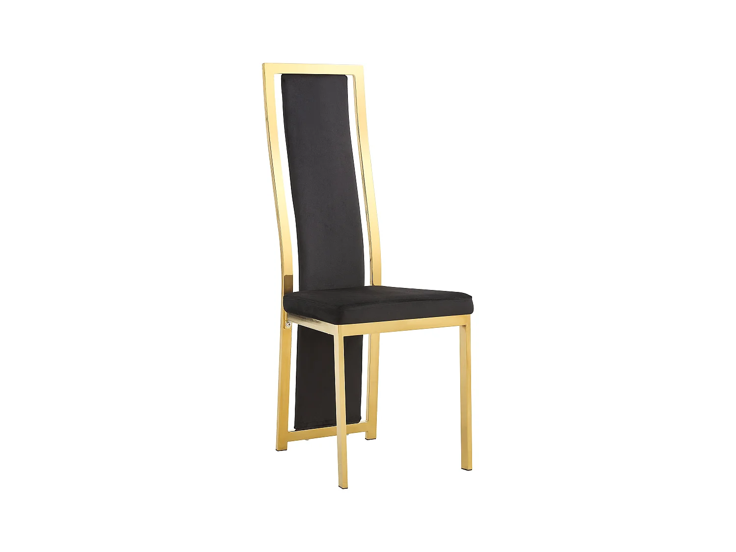 Lot de chaises Dana simili cuir contour Gold