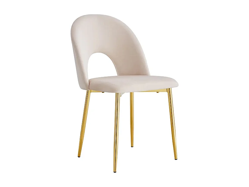 Lot de chaises TEDDY Gold velours