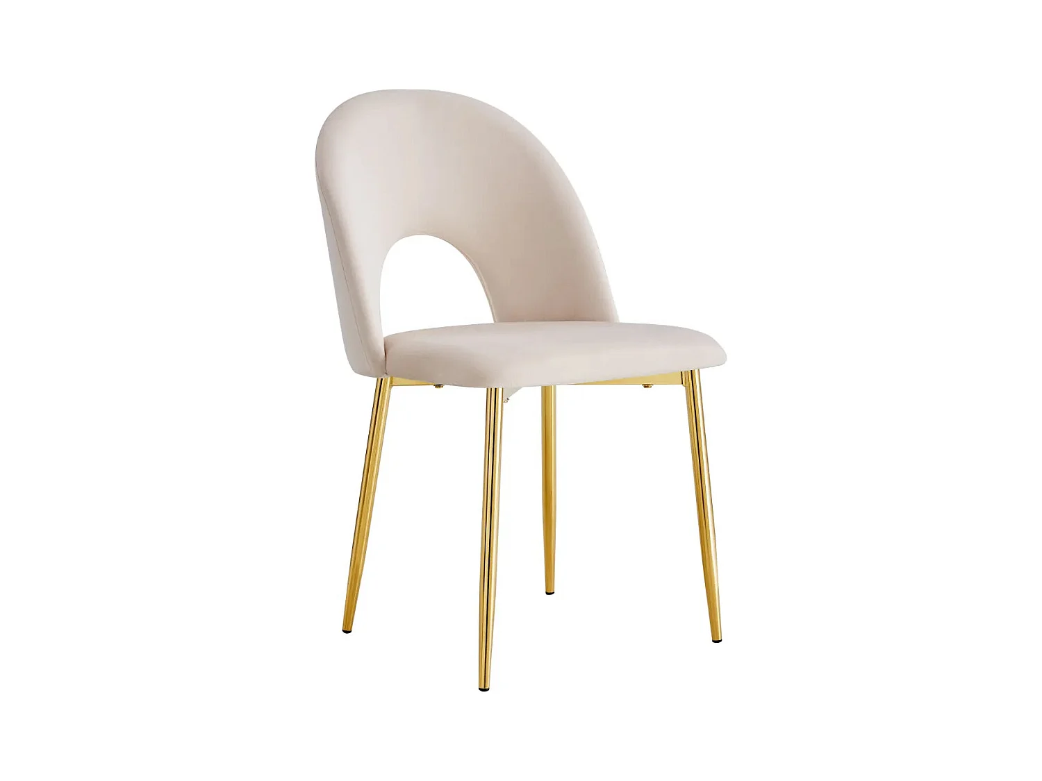 Lot de chaises TEDDY Gold velours