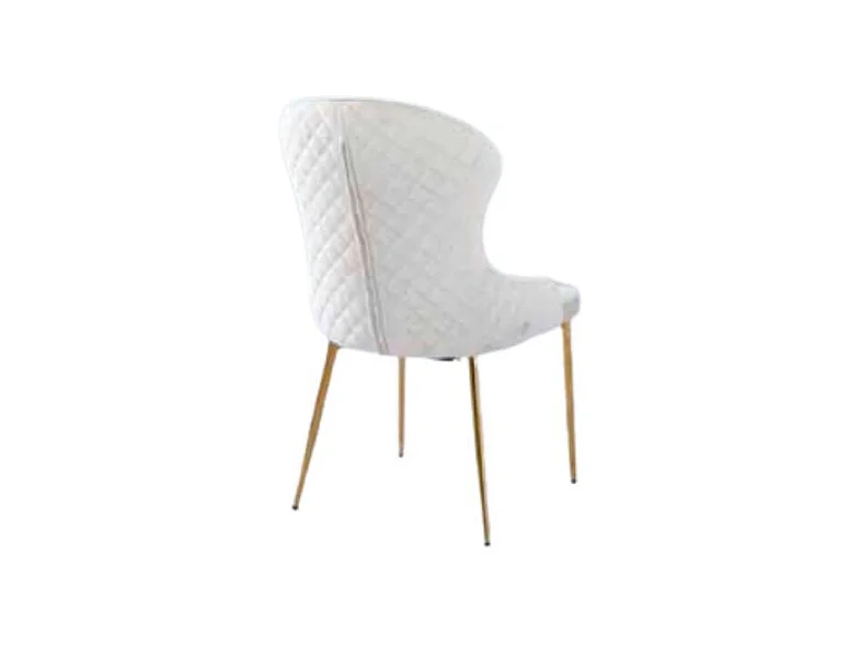 Lot de Chaises HILTON en Velours Beige & Pieds Gold – Style Chic et Confort Moderne