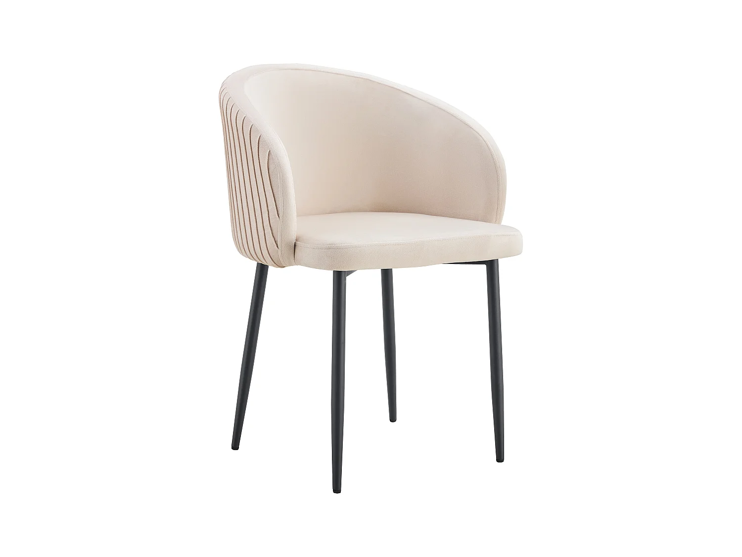 Lot de 2 chaises CARLITA Gold avec Accoudoirs 44,5x50x80 cm