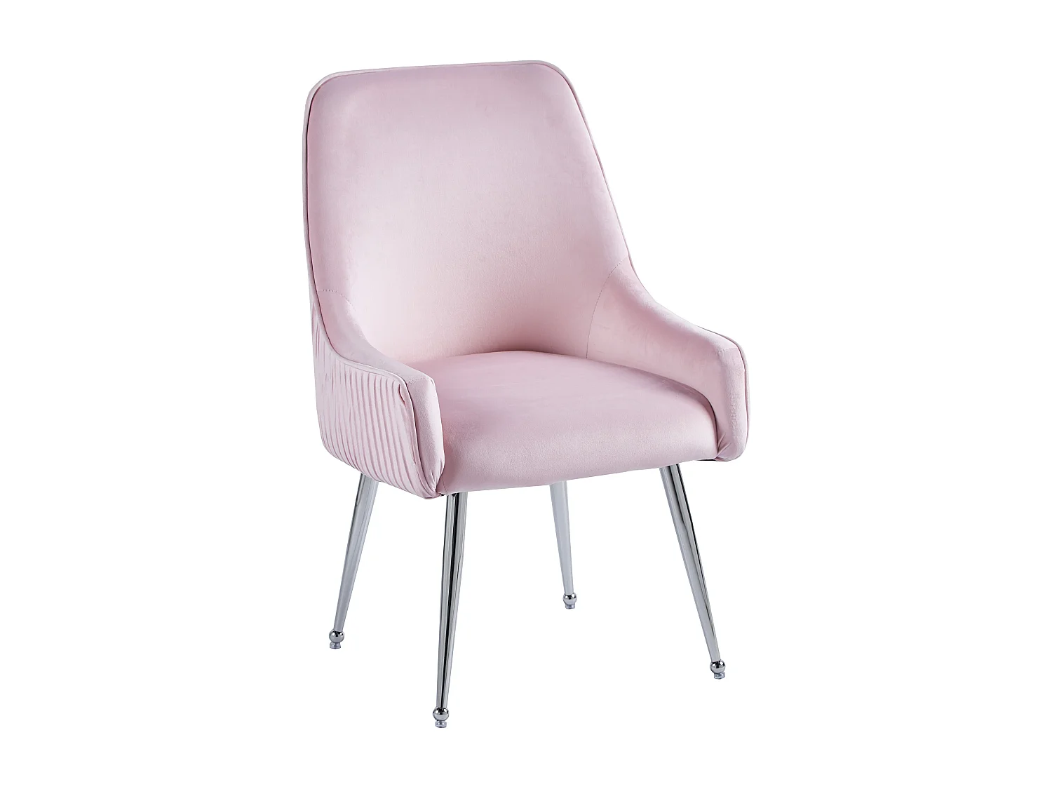 Lot de Chaises LUXURY en Velours & Pieds Chrome