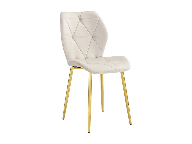 Lot de 4 chaises COQUILLAGE Gold 46x58,5x87 cm