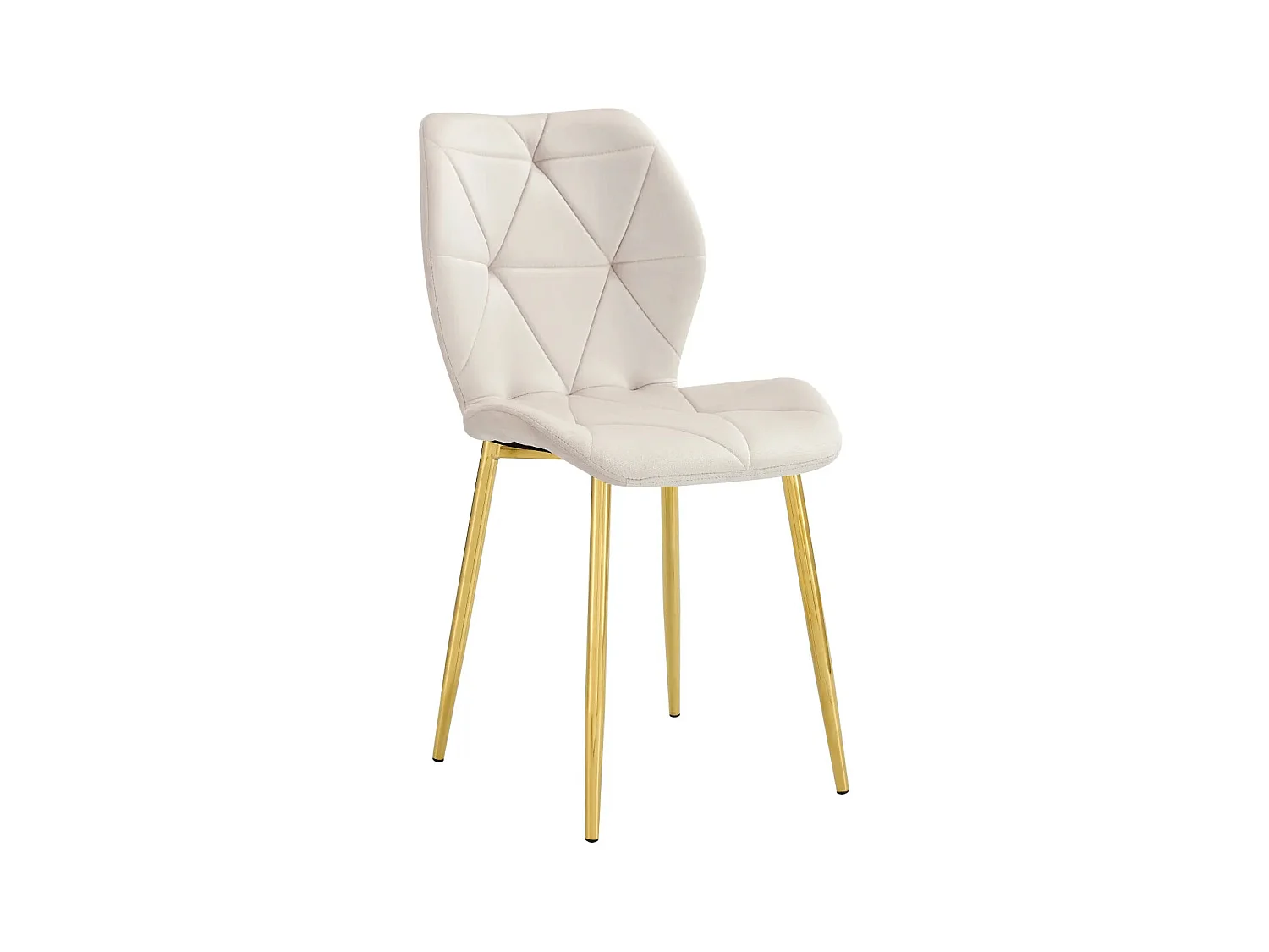 Lot de 4 chaises COQUILLAGE Gold 46x58,5x87 cm