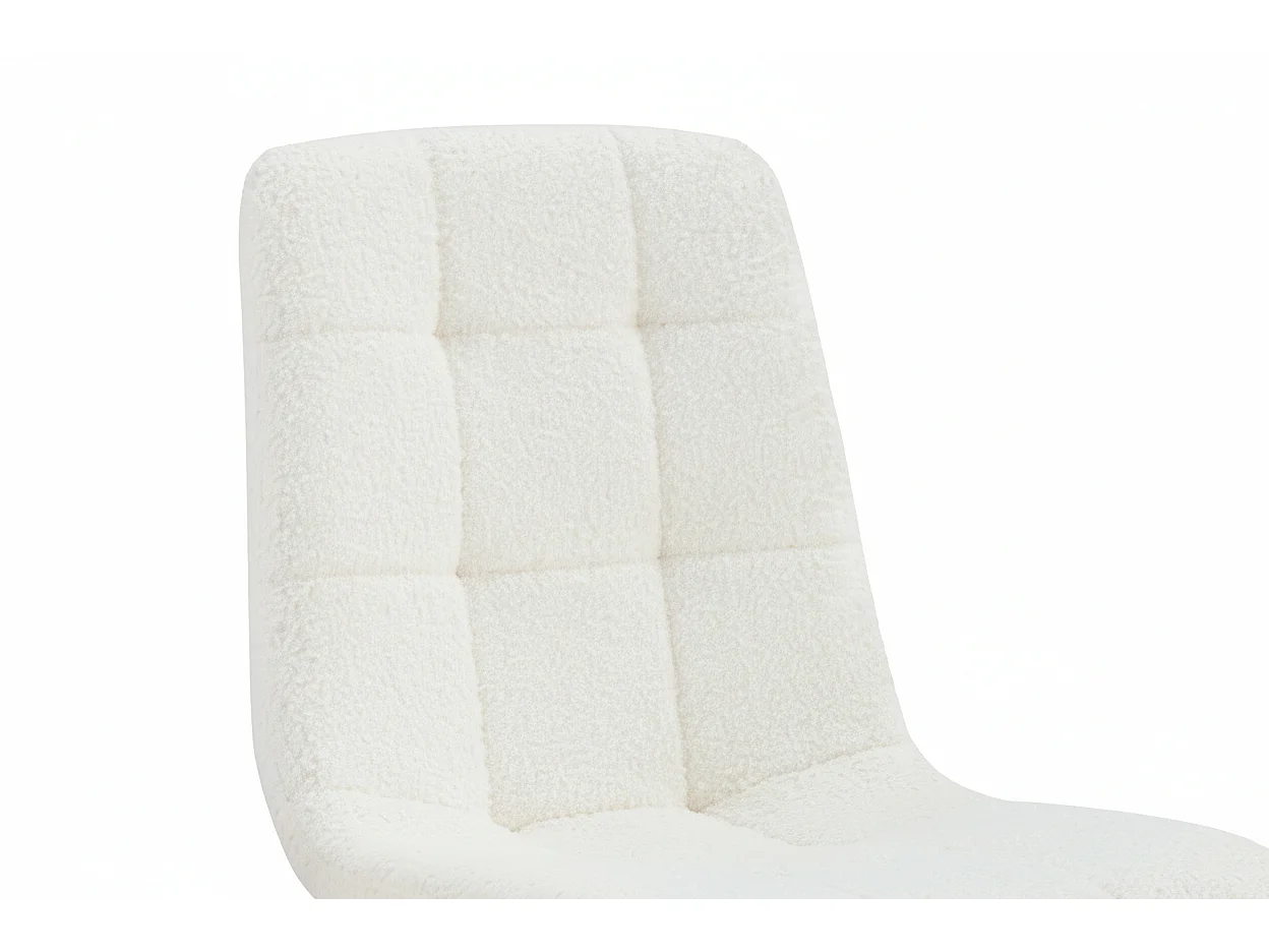 Lot 4 Chaises Salle à Manger Elisa Velours Doudou Pieds Métal Noir 42x55x87cm