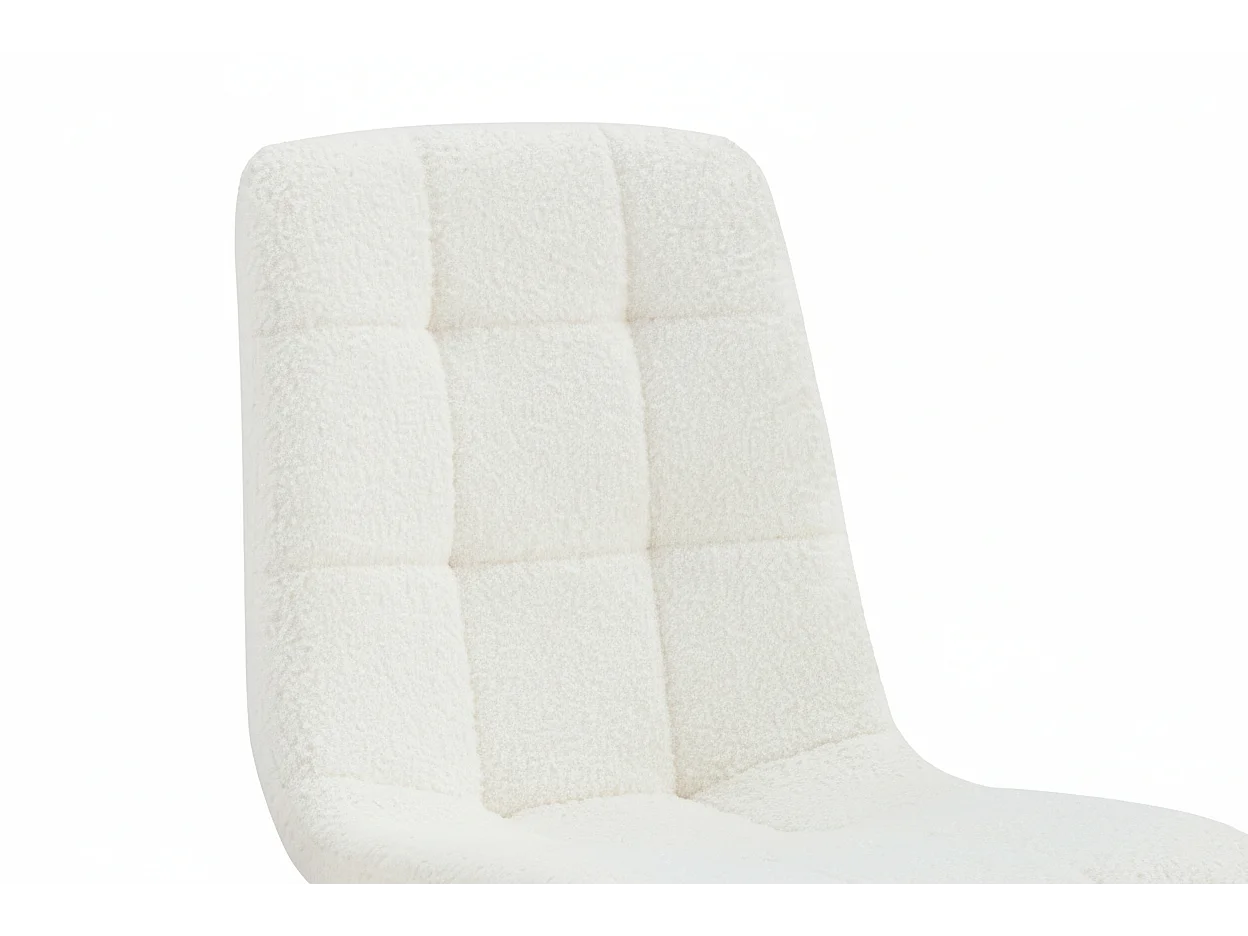 Lot 4 Chaises Salle à Manger Elisa Velours Doudou Pieds Métal Noir 42x55x87cm