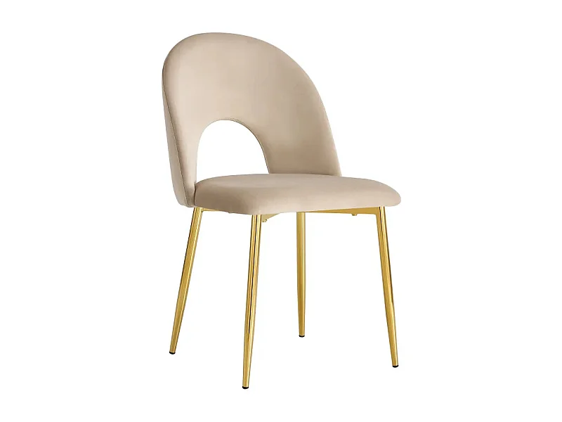 Lot de chaises TEDDY Gold velours