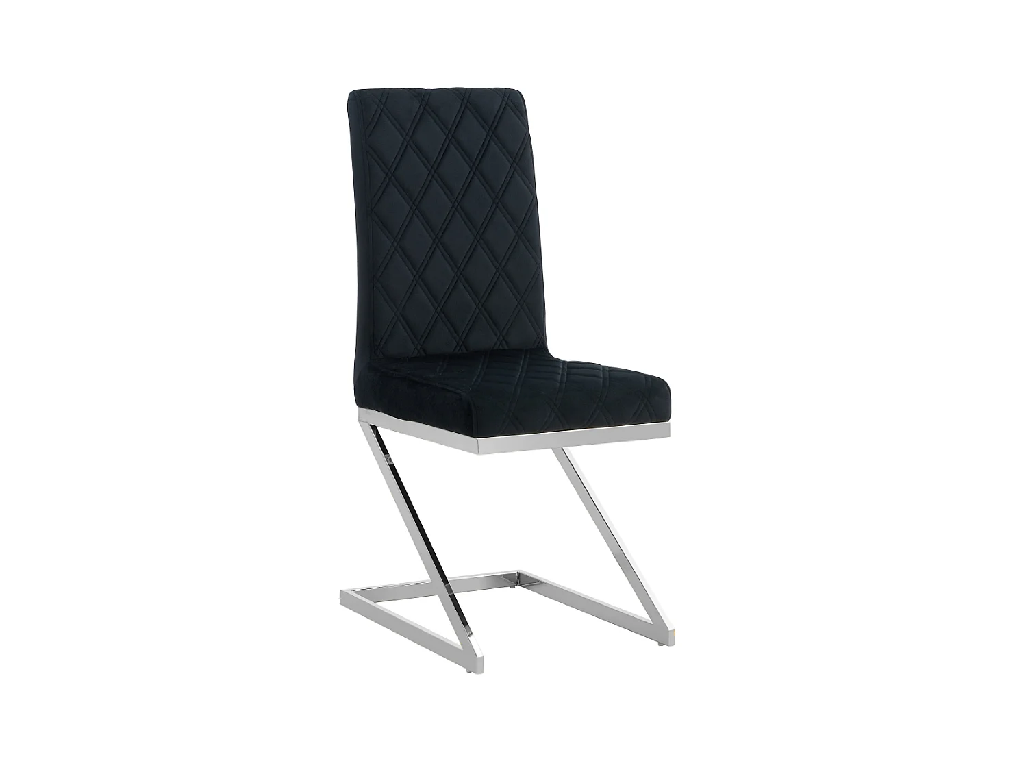 Lot de chaises COCOMAT Chrome et velours