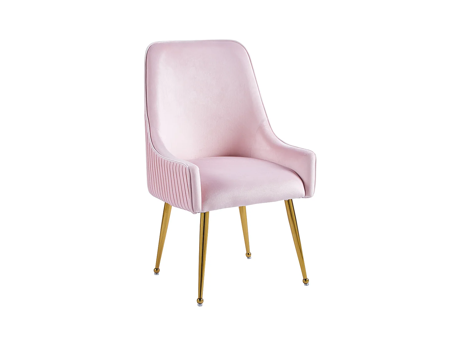 Lot de Chaises LUXURY – Velours & Pied Gold – 56x58x93 cm – Style Chic