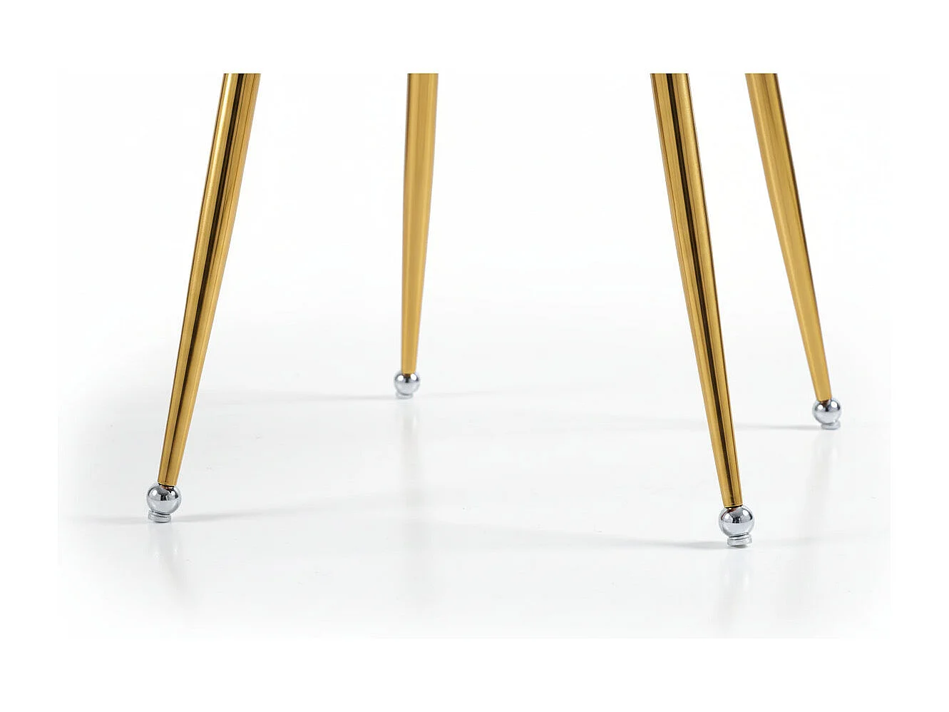 Lot 2 Chaises Salle à Manger Luxury Velours Rose Pieds Gold 56x58x93cm