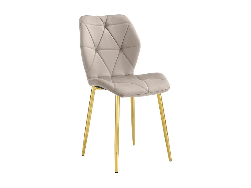 Lot de 4 chaises COQUILLAGE Gold 46x58,5x87 cm