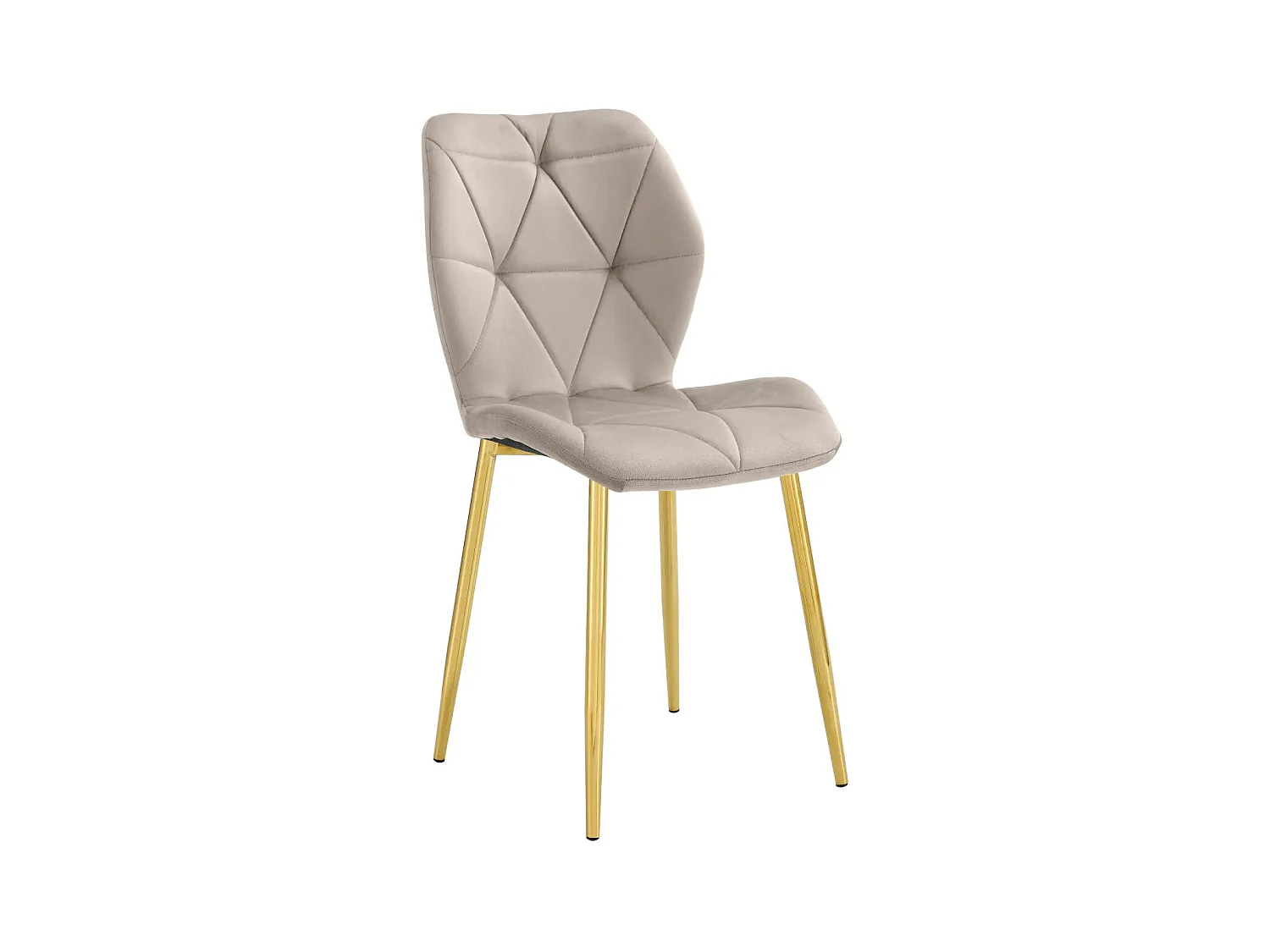 Lot de 4 chaises COQUILLAGE Gold 46x58,5x87 cm