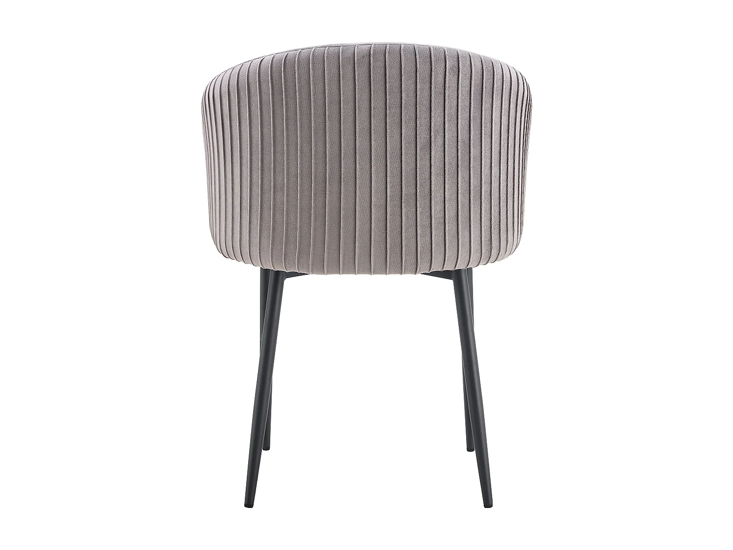 Lot 2 Chaises Salle à Manger Carlita Accoudoirs Velours Gris Pieds Gold 44,5x50x80cm