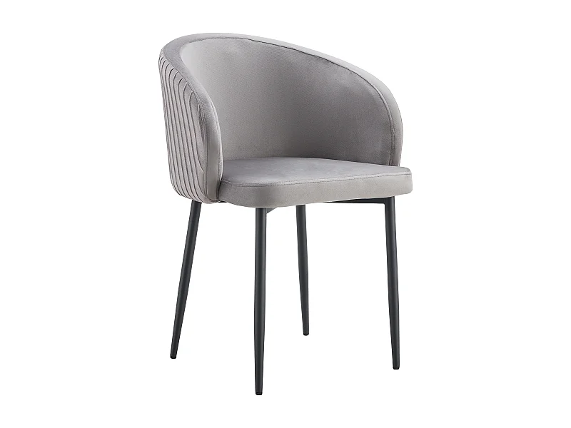 Lot de 2 chaises CARLITA Gold avec Accoudoirs 44,5x50x80 cm