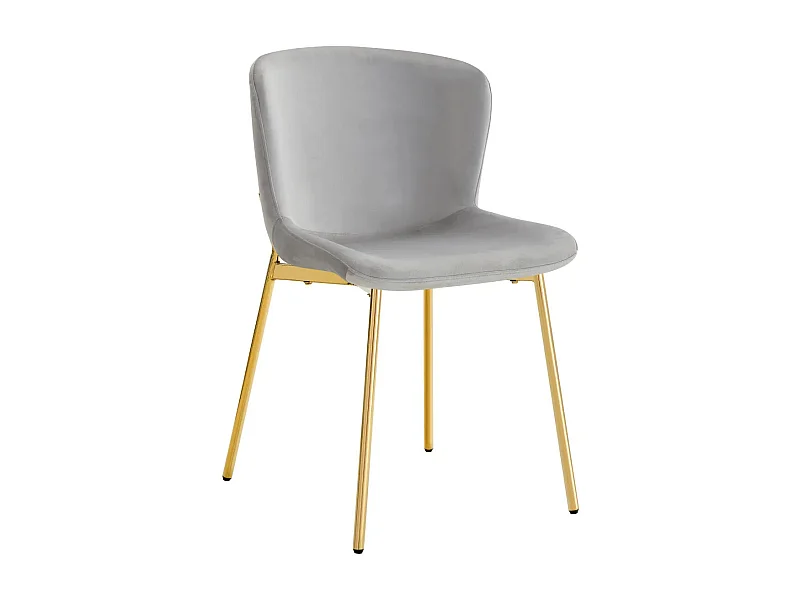 Lot de chaises ELEN gold velours