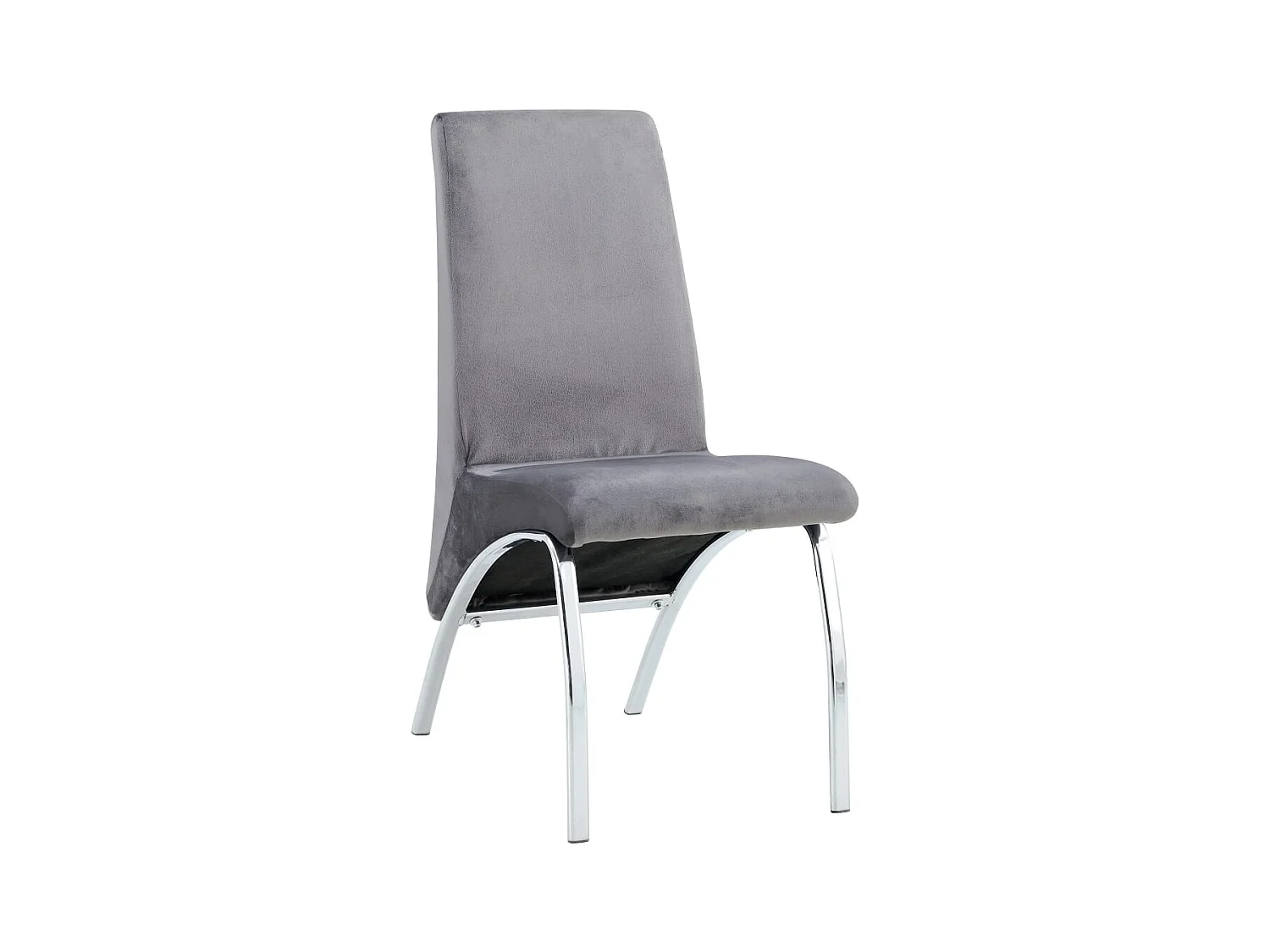 Lot de Chaises Fate chrome et velours