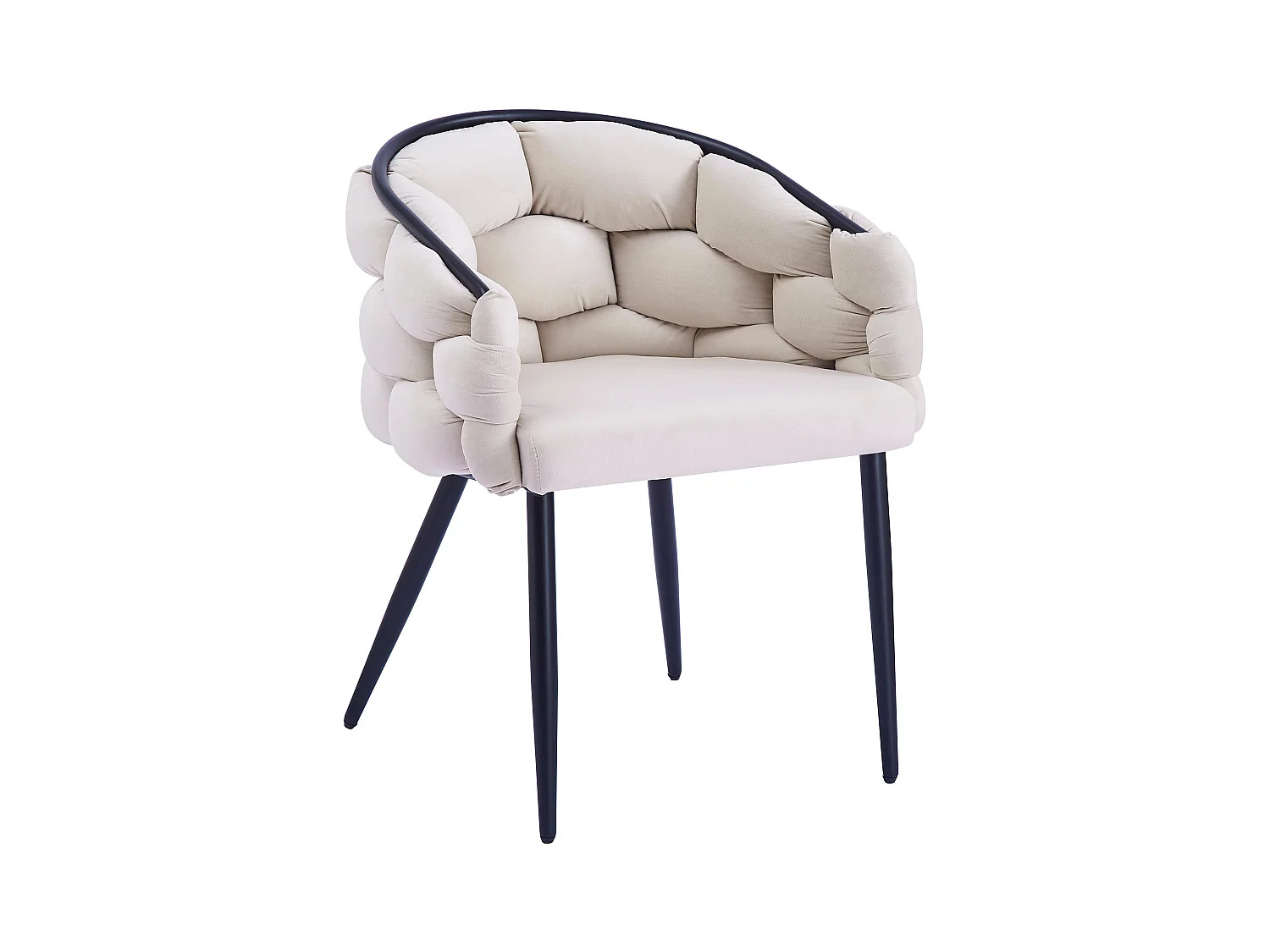 Lot de 2 chaises BALLON pieds métal noir