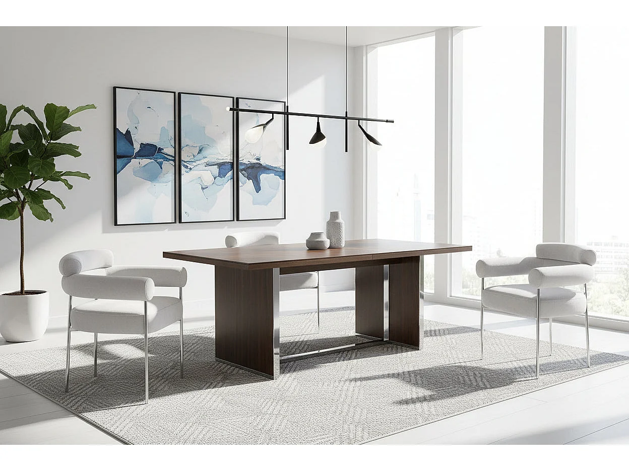 Lot 2 Chaises Salle à Manger Bulle Accoudoirs Velours Serge Gris Pieds Chrome 72x60x77cm