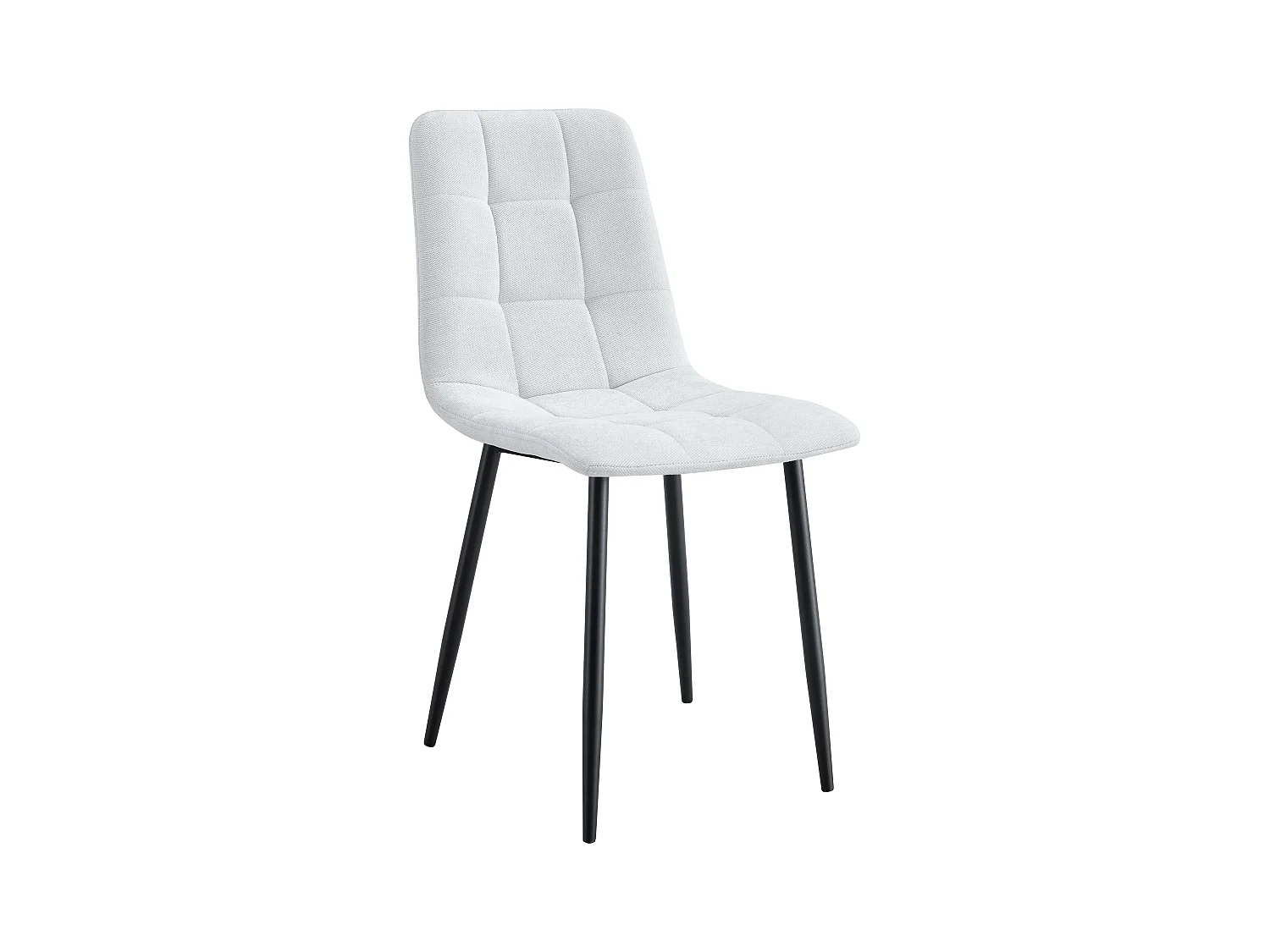 Chaise ELISA Velours & Pieds Métal Noir 42x55x87 cm