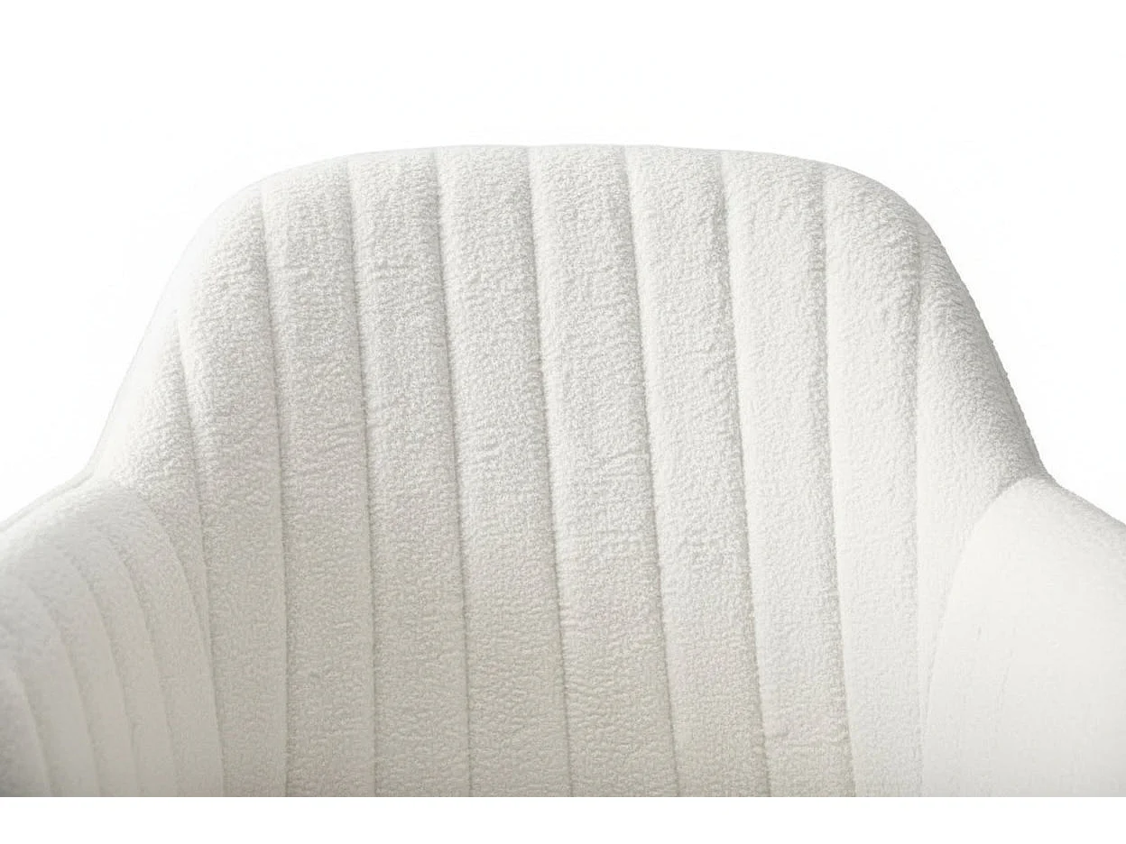 Lot de 2 chaises Chic KANVAS en velours pieds métal noir