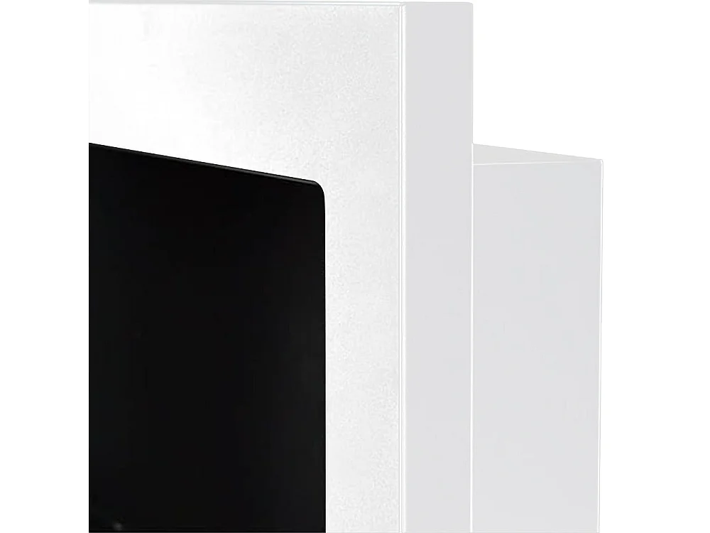 Chimenea de bioetanol Lucca White para pared o empotrada, L 90 x P 12 x H 40