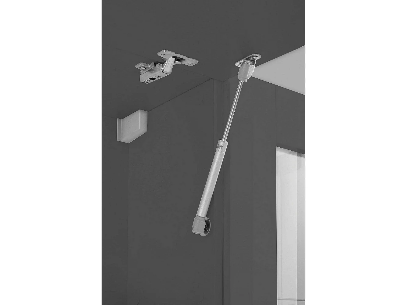 Cuisine Complète Attiko, Modulable Made in Italy, Électroménagers non inclus Noir Anthracite