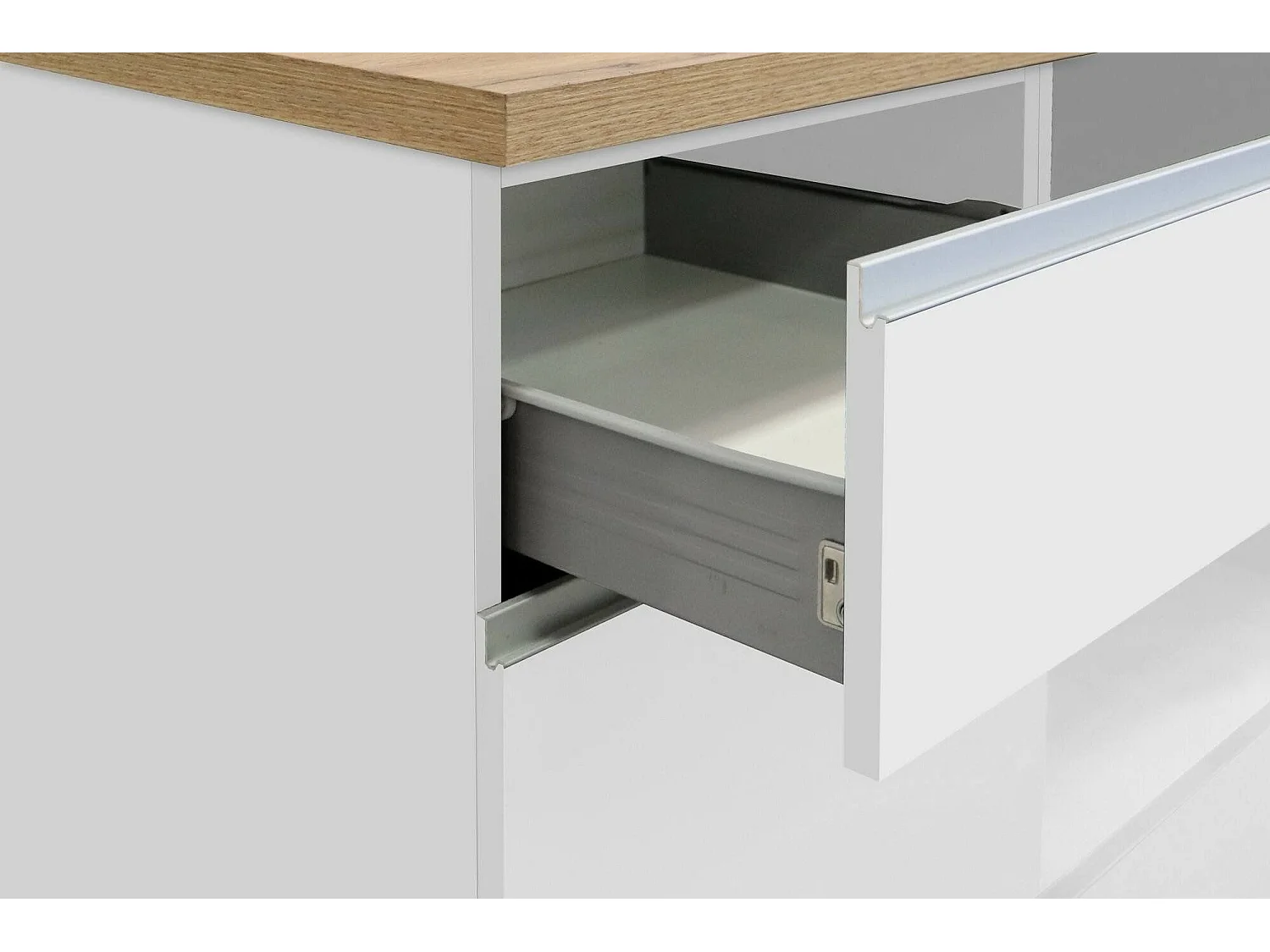 Cuisine Complète Attiko, Modulable Made in Italy, Blanc Brillant