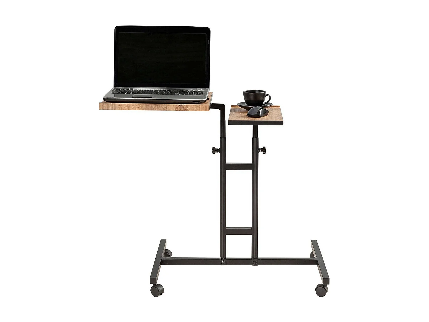 Secretária Cairoli Preto 67x45.5x87 cm - Suporte para PC e Espaço de Armazenamento