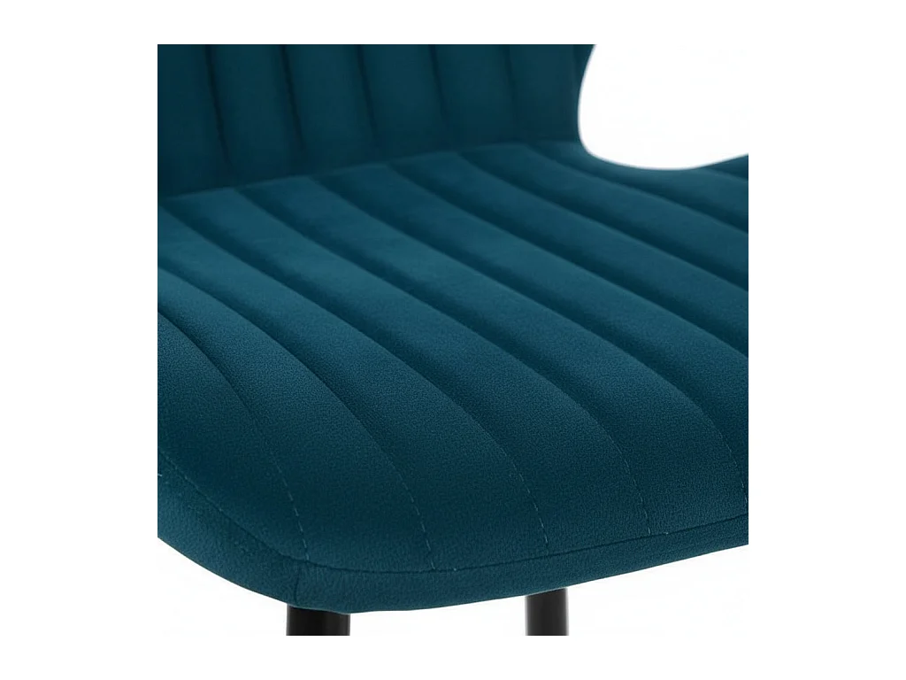 Lot de 4 Tabourets de bar PRADO en velours