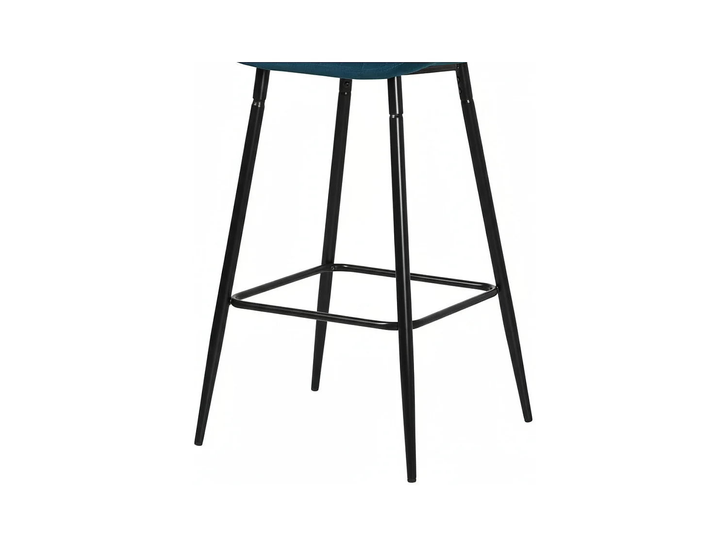 Lot de 4 Tabourets de bar PRADO en velours