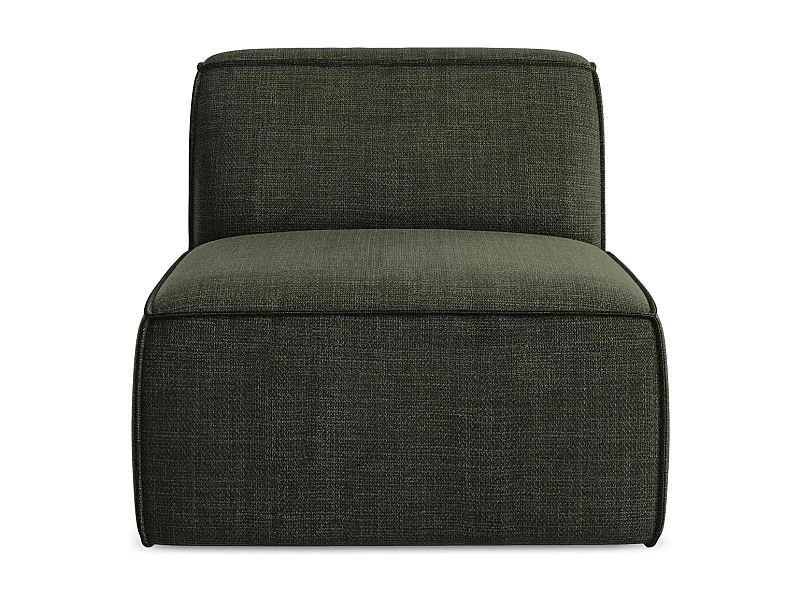 Modular - Mittelsofa - Strukturstoff - Olive - OMAO