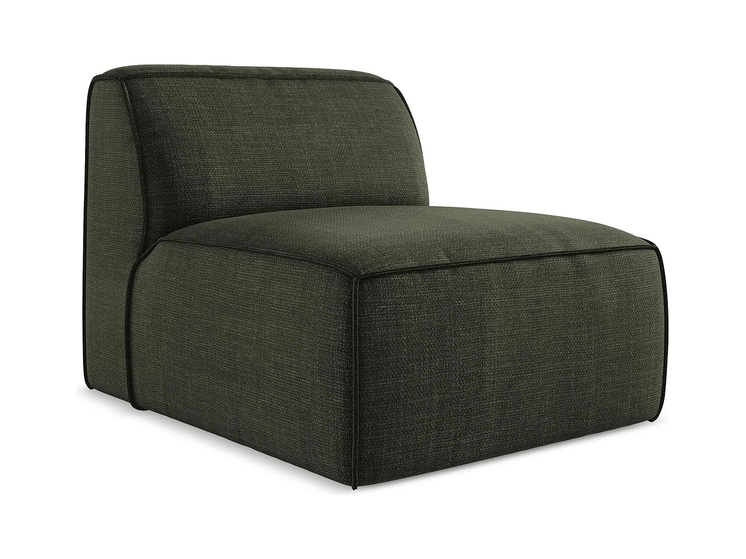 Modular - Mittelsofa - Strukturstoff - Olive - OMAO